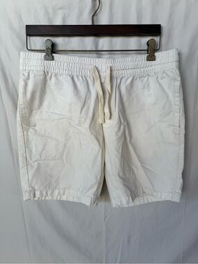 Goodfellow & Co White Drawstring Cotton Hybrid Shorts